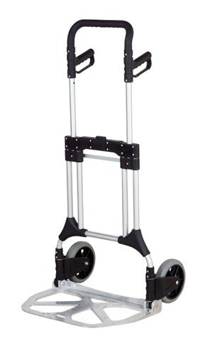 Heavy Duty' Compact TruckSolid Wheels; Aluminum; 200kg; Silver/Black - GI043Y
