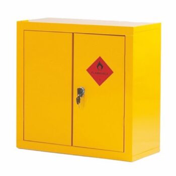 Heavy Duty Hazardous Substance Storage Cupboard; 1 Shelf; Double Door;Yellow - HSC03Z