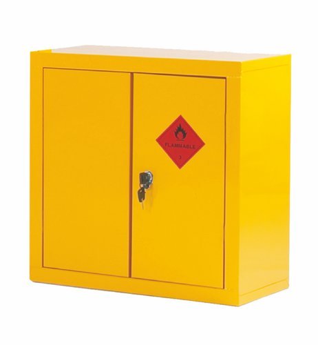 Heavy Duty Hazardous Substance Storage Cupboard; 1 Shelf; Double Door;Yellow - HSC03Z