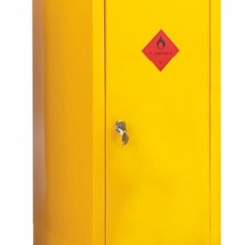 Heavy Duty Hazardous Substance Storage Cupboard; 1 Shelf; Single Door;Yellow - HSC02Z