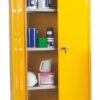 Heavy Duty Hazardous Substance Storage Cupboard; 3 Shelves; Double Door;Yellow - HSC08Z