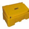 Heavy Duty Polyethylene Grit Bin c/w 2x Hasp & Staple; 400L; Yellow - GCB400