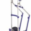 High Back Sack Truck with Skids; Pneumatic Wheels; Aluminum; 100kg; Silver/Blue - GI998P