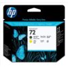 HP 72 Matte Black & Yellow Printheads C9384A