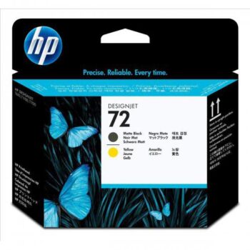 HP 72 Matte Black & Yellow Printheads C9384A