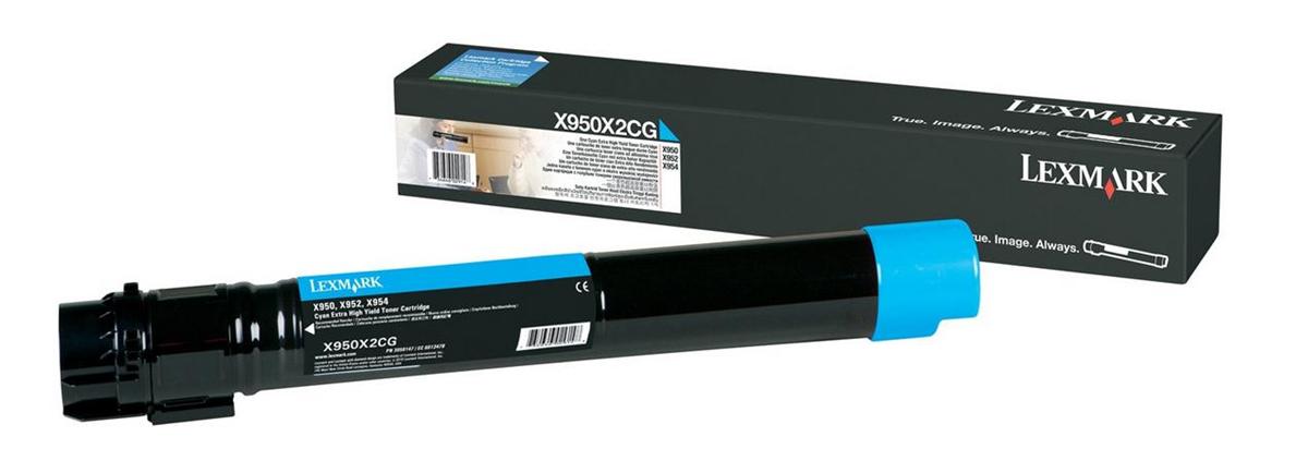 Lexmark Laser Toner Cartridge Cyan X950X2CG