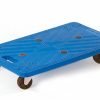 Mini Platform Dolly; 600 x 400 x 110; Swivel Castors; Injected Moulded Plastic; 100kg; Blue - GI154Y_Blue