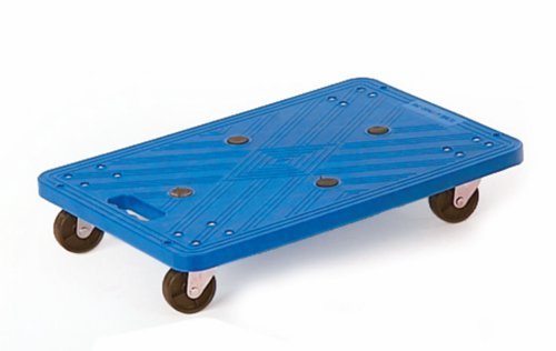 Mini Platform Dolly; 600 x 400 x 110; Swivel Castors; Injected Moulded Plastic; 100kg; Blue - GI154Y_Blue