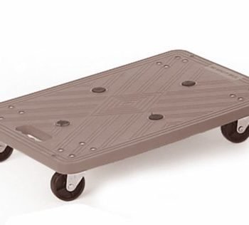 Mini Platform Dolly; 600 x 400 x 110; Swivel Castors; Injected Moulded Plastic; 100kg; Grey - GI154Y_Grey