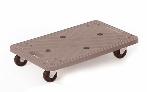 Mini Platform Dolly; 600 x 400 x 110; Swivel Castors; Injected Moulded Plastic; 100kg; Grey - GI154Y_Grey