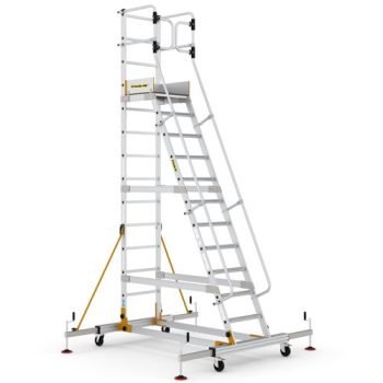 Mobile Steps with Safety Gate - 12 Tread - CAW512