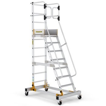 Mobile Steps with Safety Gate - 8 Tread - CAW508
