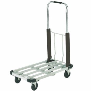 Multi Position Trolley; 725 x 420 x 960; Fixed/Swivel Castors; Aluminium; 150kg; Silver/Black - GI001Y