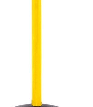 Obex Barriers Premium Safety Belt Barrier; Belt Length mm: 10600; Yellow Post; Black/Yellow Chevron - PSBB10CHYPBYC