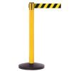 Obex Barriers Safety Belt Barrier; Belt Length mm: 3400; Yellow Post; Black/Yellow Chevron - SBBS34CHYPBYC