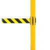 Obex Barriers Safety Belt Barrier; Belt Length mm: 3400; Yellow Post; Black/Yellow Chevron - SBBT34CHYPBYC