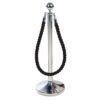 Obex Barriers Stainless Steel Ball Head Post with Black Rope - SPL11Z&SRL25B
