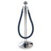 Obex Barriers Stainless Steel Ball Head Post with Blue Rope - SPL11Z&SRL22B