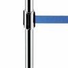 Obex Barriers Stainless Steel Blue Double Retractable Belt Post - RDLS7B