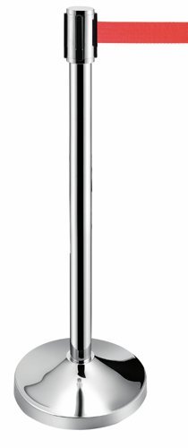 Obex Barriers Stainless Steel Red Belt Post - RPLS1R