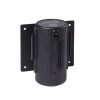 Obex Barriers Wall Mounted Belt Barrier; Belt Length mm: 2300; Black Housing; Black/Yellow Chevron - WMBB23CHBHBYC
