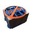 Pallet Level Loader c/w Bellows; Diameter mm: 1110; Lift Height mm: 1000; 2000kg; Blue/Orange - PLL1312