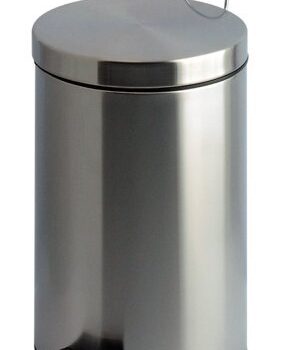 Pedal Bin; 12L; Stainless Steel; Silver - PBSS012Z