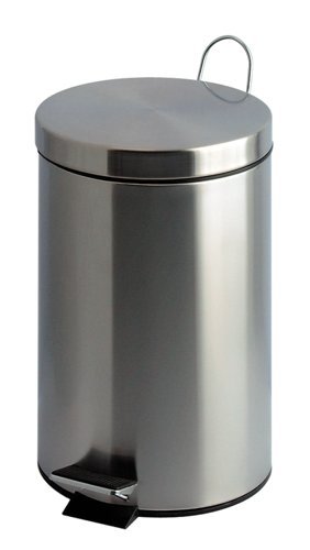 Pedal Bin; 12L; Stainless Steel; Silver - PBSS012Z