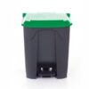 Pedal Bin; 30L; Polypropylene; Grey Body & Green Lid - CPB30Z_Green Lid