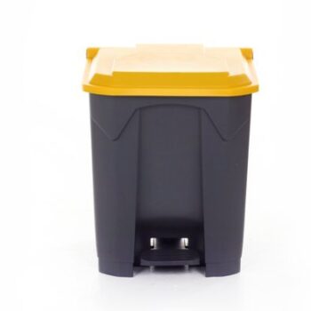 Pedal Bin; 30L; Polypropylene; Grey Body & Yellow Lid - CPB30Z_Yellow Lid