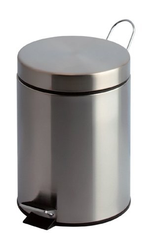 Pedal Bin; 3L; Stainless Steel; Silver - PBSS003Z