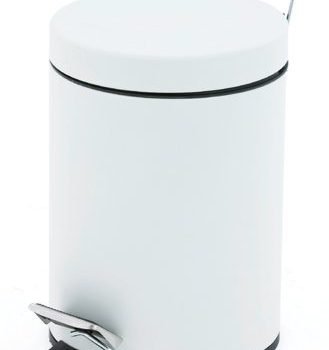 Pedal Bin; 3L; Steel; White - PB003Z
