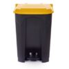 Pedal Bin; 50L; Polypropylene; Grey Body & Yellow Lid - CPB50Z_Yellow Lid