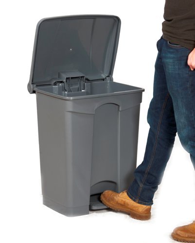 Pedal Bin; 68L; Polypropylene; Grey - GBI68Z_Grey