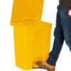 Pedal Bin; 68L; Polypropylene; Yellow - GBI68Z_Yellow