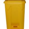 Pedal Bin; 80L; Polypropylene; Yellow - LPB80Z_Yellow