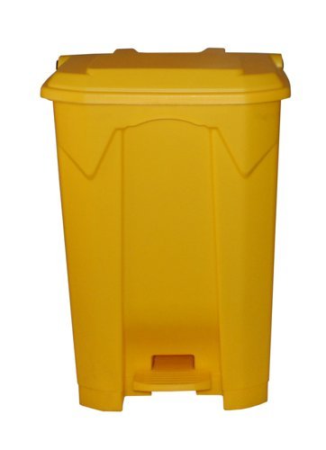 Pedal Bin; 80L; Polypropylene; Yellow - LPB80Z_Yellow