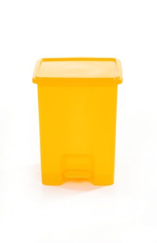 Pedal Bin; Set of 3; 15L; Polypropylene; Yellow - LPB15Z_Yellow