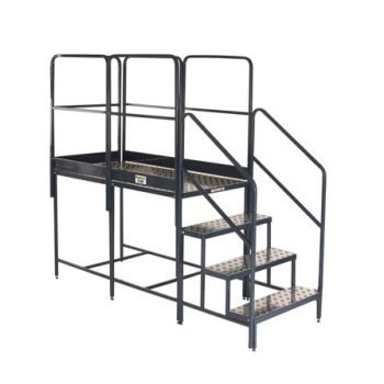 Platform System - 2x1000Hmm Plat. - 3 Tread Unit & 5 Guards - BWP100X2G5
