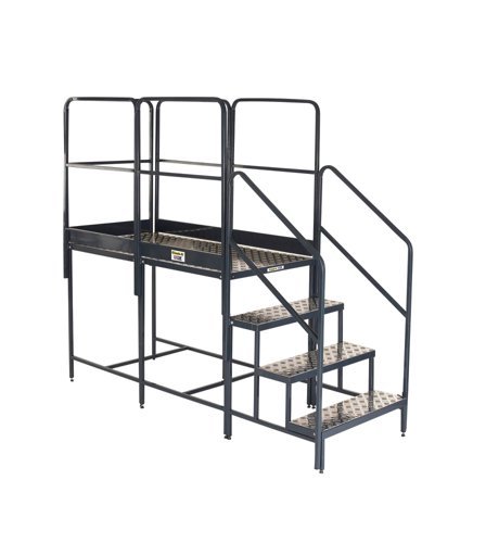 Platform System - 2x1000Hmm Plat. - 3 Tread Unit & 5 Guards - BWP100X2G5