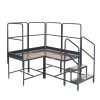 Platform System-3 (2x1 corner)x1Hm Plat. - 3 Tread Unit&4 Guards - BWP100X3CRG5