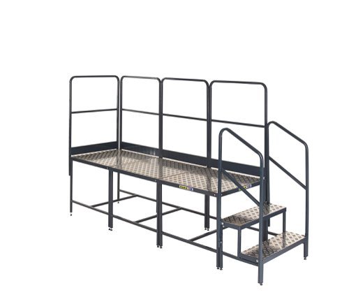 Platform System - 3x1000Hmm Plat. - 3 Tread Unit & 4 Guards - BWP100X3G4