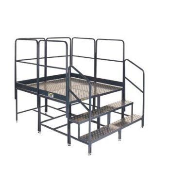 Platform System-4 (2x2)x1000Hmm Plat. - 3 Tread Unit & 7 Guards - BWP100X4SQG6