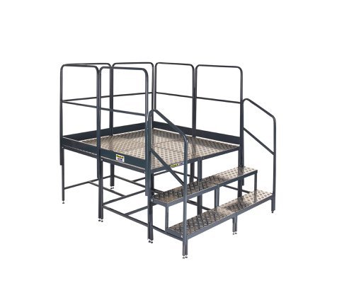 Platform System-4 (2x2)x1000Hmm Plat. - 3 Tread Unit & 7 Guards - BWP100X4SQG6