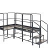 Platform System-4 (3x1 corner)x1Hm Plat. - 3 Tread Unit&8 Guards - BWP100X4CRG8