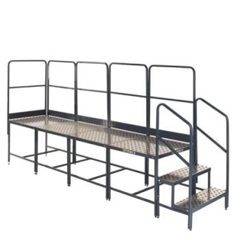 Platform System - 4x1000Hmm Plat. - 3 Tread Unit & 5 Guards - BWP100X4G5