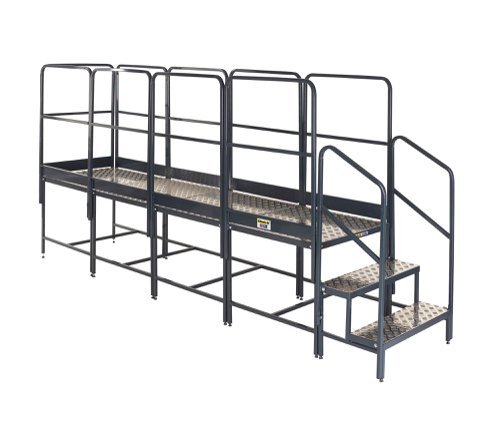 Platform System - 4x1000Hmm Plat. - 3 Tread Unit & 9 Guards - BWP100X4G9