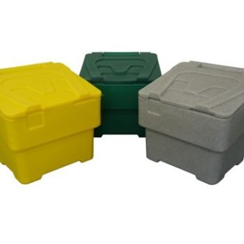 Polyethylene Salt & Grit Bin; 115L; Yellow - GCB115