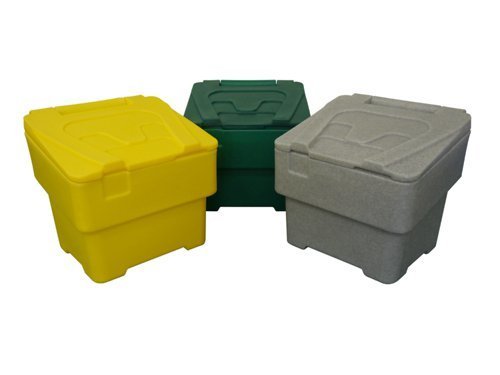 Polyethylene Salt & Grit Bin; 115L; Yellow - GCB115