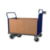 Powered Platform Truck - Steel End with 2 Timber Sides & Opp End - Small - PWPT414YBL